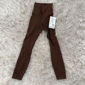 Lululemon align crops with pockets sz 0 Java NWT